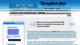 What Drugnet.net website looked like in 2017 (6 years ago)