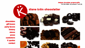 What Dianekronchocolates.com website looked like in 2017 (6 years ago)