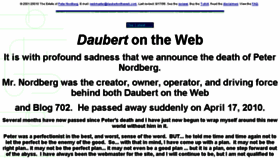 What Daubertontheweb.com website looked like in 2017 (6 years ago)