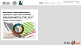 What Datos.imss.gob.mx website looked like in 2017 (6 years ago)
