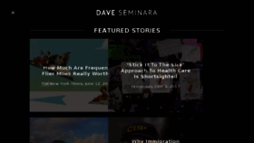 What Daveseminara.com website looked like in 2017 (6 years ago)