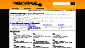 What Danskeweblogs.dk website looked like in 2017 (6 years ago)