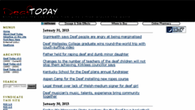 What Deaftoday.com website looked like in 2017 (6 years ago)