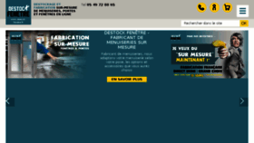 What Destock-fenetre.fr website looked like in 2017 (6 years ago)
