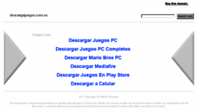 What Descargajuegos.com.es website looked like in 2017 (6 years ago)