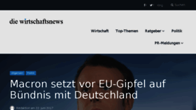 What Die-wirtschaftsnews.de website looked like in 2017 (6 years ago)