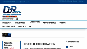 What Discflo.com website looked like in 2017 (6 years ago)