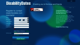 What Disabilitydates.com website looked like in 2017 (6 years ago)