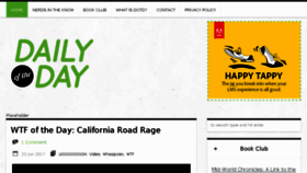 What Dailyoftheday.com website looked like in 2017 (6 years ago)