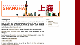 What Destination-shanghai.fr website looked like in 2017 (6 years ago)