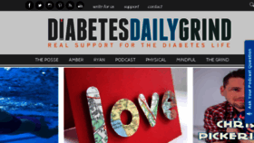 What Diabetesdailygrind.com website looked like in 2017 (6 years ago)