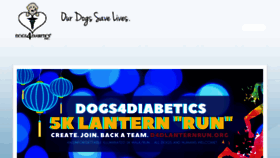 What Dogs4diabetics.com website looked like in 2017 (6 years ago)