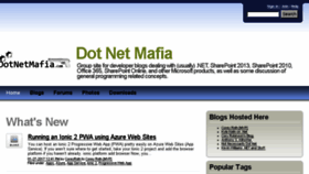 What Dotnetmafia.com website looked like in 2017 (6 years ago)