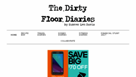 What Dirtyfloordiaries.com website looked like in 2017 (6 years ago)