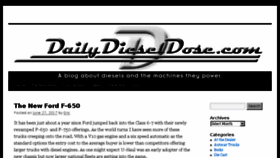 What Dailydieseldose.com website looked like in 2017 (6 years ago)