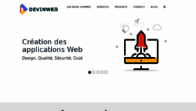 What Devinweb.com website looked like in 2017 (6 years ago)