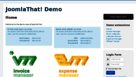 What Demo.joomlathat.com website looked like in 2017 (6 years ago)