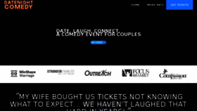 What Datenightcomedytour.com website looked like in 2017 (6 years ago)