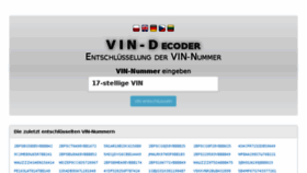 What De.vindecoder.pl website looked like in 2017 (6 years ago)