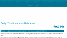 What Design-your-homeschool.com website looked like in 2017 (6 years ago)