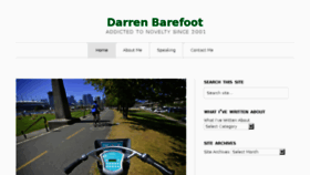 What Darrenbarefoot.com website looked like in 2017 (6 years ago)