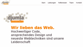 What Djumla.de website looked like in 2017 (6 years ago)