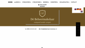 What Debeheermakelaar.nl website looked like in 2017 (6 years ago)