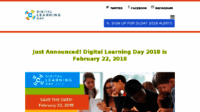 What Digitallearningday.org website looked like in 2017 (6 years ago)