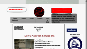 What Donsmattress.com website looked like in 2017 (6 years ago)