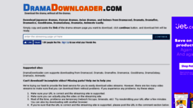 What Dramadownloader.com website looked like in 2017 (6 years ago)