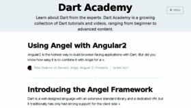 What Dart.academy website looked like in 2017 (6 years ago)