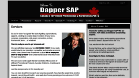 What Dappersap.com website looked like in 2017 (6 years ago)