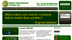 What Deltec-courier.com website looked like in 2017 (6 years ago)