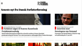 What Danskforfatterforening.dk website looked like in 2017 (6 years ago)