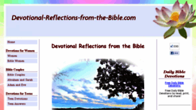 What Devotional-reflections-from-the-bible.com website looked like in 2017 (6 years ago)