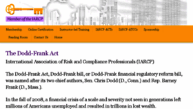 What Dodd-frank-act.us website looked like in 2017 (6 years ago)