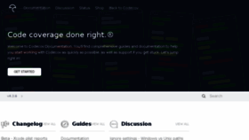 What Docs.codecov.io website looked like in 2017 (6 years ago)