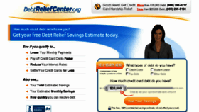 What Debtreliefcenter.org website looked like in 2017 (6 years ago)