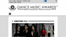 What Dancemusicawards.it website looked like in 2017 (6 years ago)
