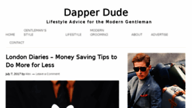 What Dapperdude.co.uk website looked like in 2017 (8 years ago)
