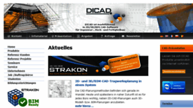 What Dicad.de website looked like in 2017 (6 years ago)