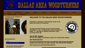 What Dallaswoodturners.com website looked like in 2017 (6 years ago)
