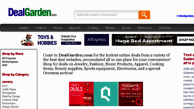 What Dealgarden.com website looked like in 2017 (6 years ago)
