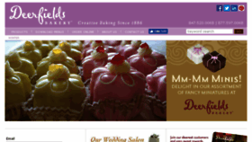 What Deerfieldsbakery.com website looked like in 2017 (6 years ago)