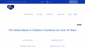 What Deltachildrensproducts.com website looked like in 2017 (6 years ago)