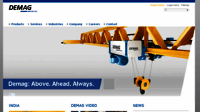 What Demagcranes.co.in website looked like in 2017 (6 years ago)