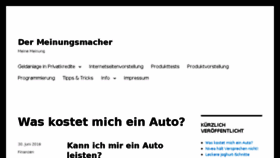 What Der-meinungsmacher.de website looked like in 2017 (6 years ago)