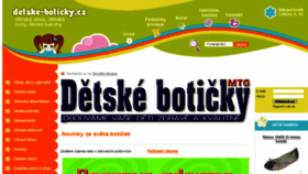 What Detske-boticky.cz website looked like in 2017 (6 years ago)