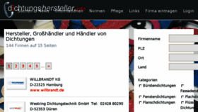 What Dichtungshersteller.info website looked like in 2017 (6 years ago)