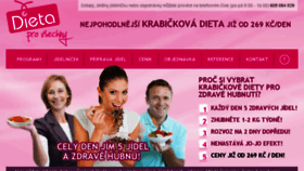What Dietaprovsechny.cz website looked like in 2017 (6 years ago)